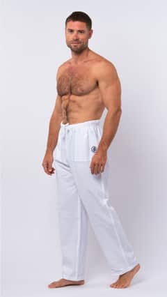 Pantalon Double Neuf Twin-Set Taille SML - Coton Blanc, Fabriqué En Italie, Avec étiquettes