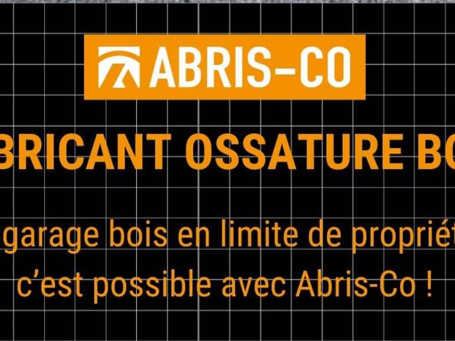 AbrisCo, construire un garage en limite de propriété.