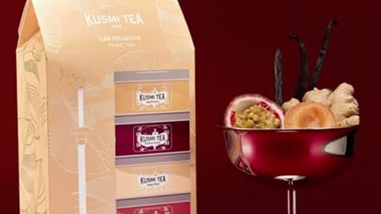 Organic Herbal Teas Gift Set – 5 Miniatures, Loose Leaf & Infuser