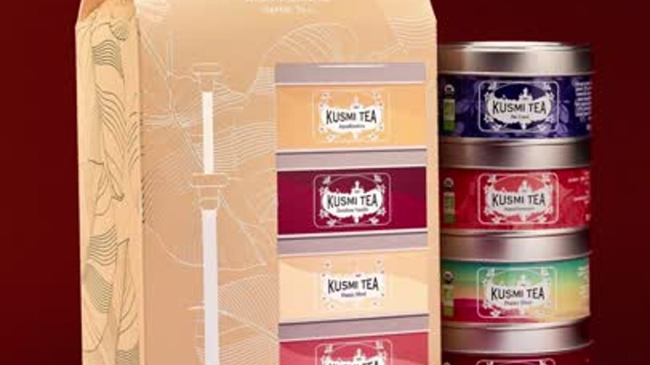Organic Herbal Teas Gift Set – 5 Miniatures, Loose Leaf & Infuser