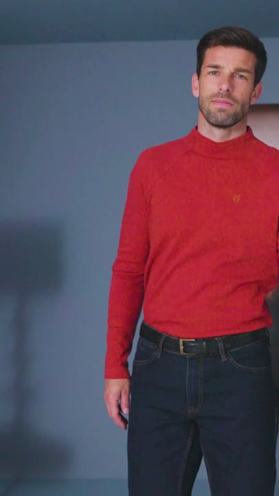 T-Shirts manches longues rouge pour homme en ligne